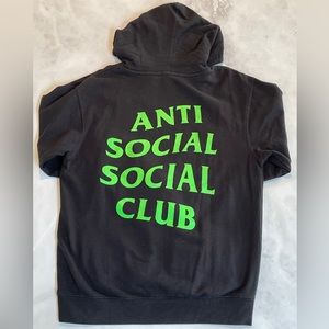 Anti Social Social Club Myself Hoodie (FW19) Black Size Medium Lightly Worn